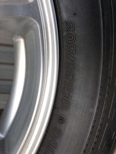 【引き取り限定】スタッドレスタイヤ　205/65R15 アルミセット