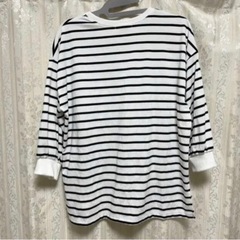 ボーダーカットソー🌟発送も可能です。の画像