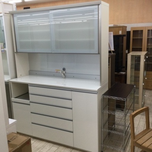【✨人気ブランド❗️ホワイト❗️ハイカウンター❗️4口コンセント❗️収納力抜群❗️✨】定価¥189,000 Pamouna/パモウナ2