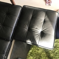 ニトリ　3シーターソファー　オットマン有