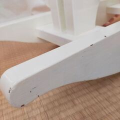 木馬　白　塗装剥がれありの画像