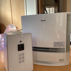 Panasonicファンヒーター、ハイブリッド加湿器セット