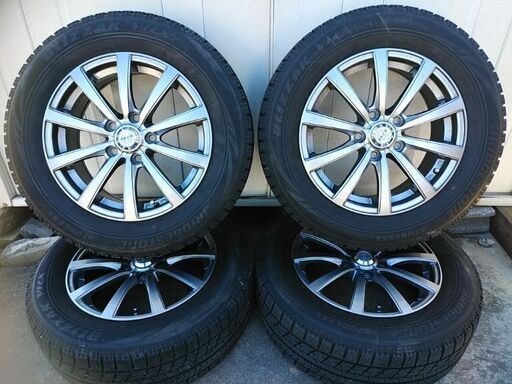 215/60R16 ブリヂストンブリザックVRX アルミホイール 5穴 114.3 +42 アルミ付きスタッドレスタイヤ 4本セット