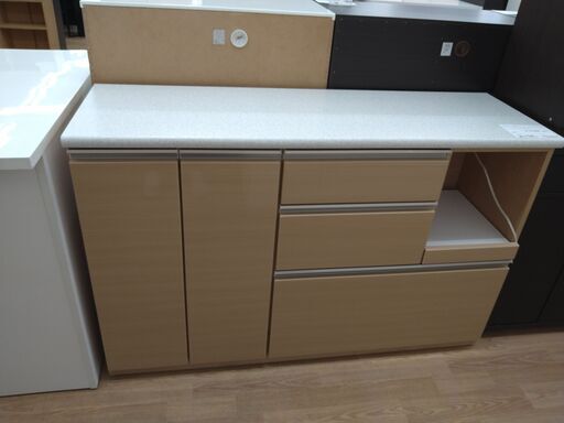 ★ジモティ割あり★ ニトリ　 レンジ台 ブラウン H91×W141×D45 クリーニング済み KJ1211