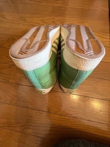 超レア！アディダス　デッドストックミドルカットスニーカー緑　27.0cm 1〜2回着用のみのほぼ新品！