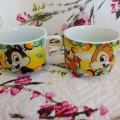 チップとデール　ペアマグカップ&ミニマスコットの画像