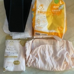新品マタニティショーツ、産褥パッド、腹帯セット