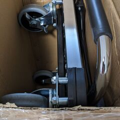 伸縮台車 アルミフレーム 荷重100kg 軽量 PP/TPE車輪の画像