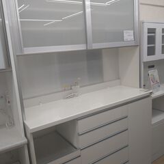 ★ジモティ割あり★ パモウナ 食器棚 ホワイト H223×W140×D50 クリーニング済み KJ1219