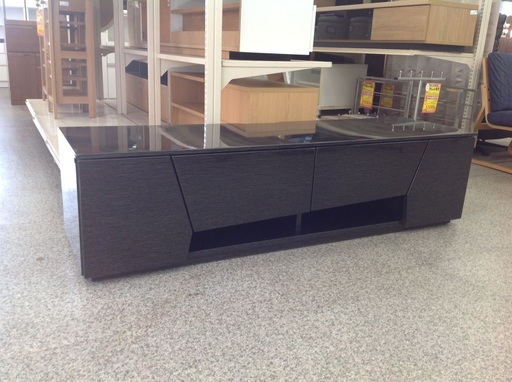 ブラック　木目　テレビボード【9650005】