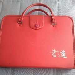 習字　お道具箱　赤色　