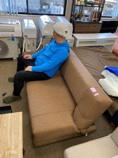 k13★ソファベッド★背もたれ角度調整可能★