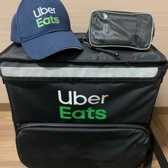 Uber eats バッグ　スマホホルダー、キャップ、モバイルバ...