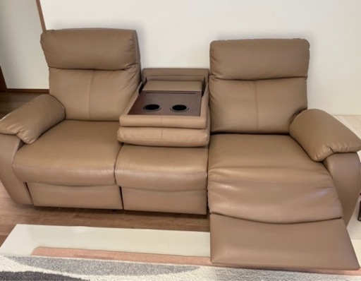 決まりました。電動リクライニングソファ　3人掛け【取りに来てくれる方】