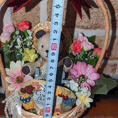 籠のくまさんインテリアの画像