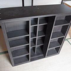 スライド式　本棚　文庫　コミック　収納　の画像