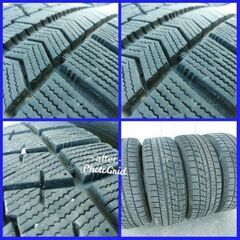 215/60R16 ブリヂストンブリザックVRX アルミホイール 5穴 114.3 +42 アルミ付きスタッドレスタイヤ 4本セットの画像