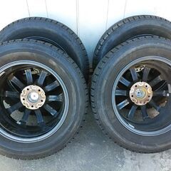 215/60R16 ブリヂストンブリザックVRX アルミホイール 5穴 114.3 +42 アルミ付きスタッドレスタイヤ 4本セットの画像