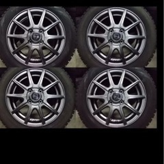 スタッドレスタイヤ155/65R14 アルミホイール付き 4本セット