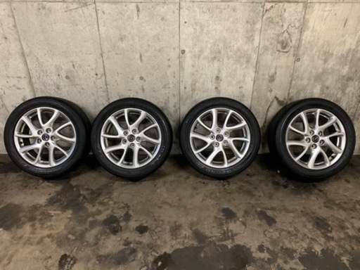 きまりました　マツダ純正17インチホイールとブリヂストンタイヤです。