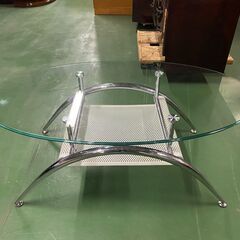中古品　状態〇　ガラステーブル　センターテーブル　テーブル