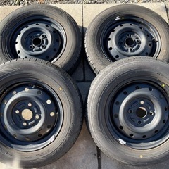 13インチ　タイヤホイール　4本セット　4J 4H 100 +45 ハブ54mm
