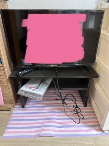 Hisense 32V型 テレビ テレビ台付き