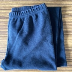 UNIQLO コットンリブレギンスパンツ ブラック