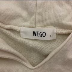 WEGO バックロゴピグメントキーネックパーカーの画像