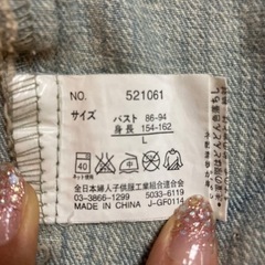デニムジャケット Gジャン Lの画像