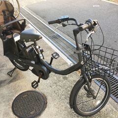 地域限定送料無料 ブリヂストン ビッケ2 三人乗り 12,8AH 子供乗せ