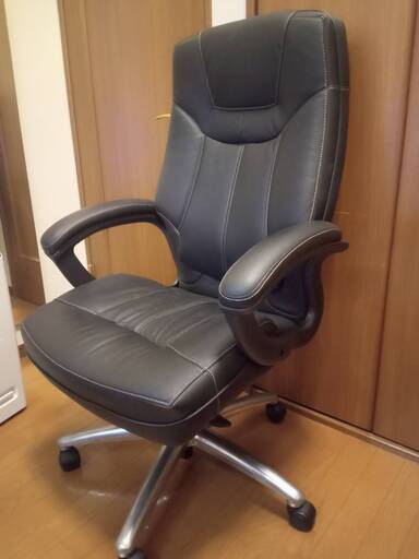 ITOKI（イトーキ） カテドラチェア YJ3Hタイプ（ハイバック・本革[牛革]張り） ブラック Z-YJ3H-BL-EL-C