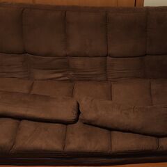  ソファベット 2人掛け  コンパクト リクライニング ロータイプ リーフ 幅130cm 北欧の画像