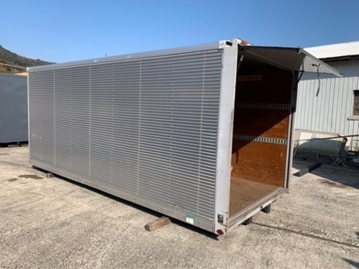 No.714 アルミバン 3ｔ 車  アルミ 箱 バイク 倉庫 トラック コンテナ 米 保管庫 物置 DIY