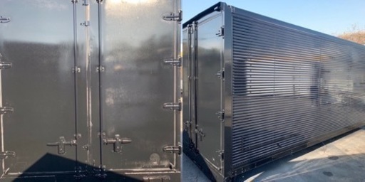 No.712 アルミバン 3ｔ 車  アルミ 箱 バイク 倉庫 トラック コンテナ 米 保管庫 物置 DIY