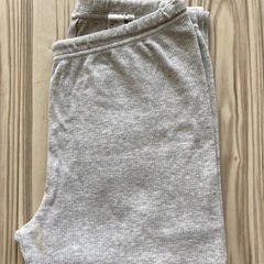 UNIQLO コットンリブレギンス グレー