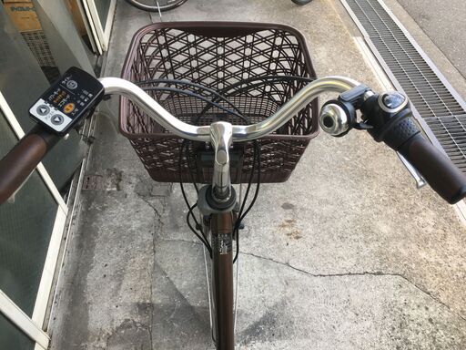 地域限定送料無料　パナソニック　ビビ　DX　8,9AH　新基準　子供乗せ　茶　ナチュラ　アシスタ　神戸市　電動自転車