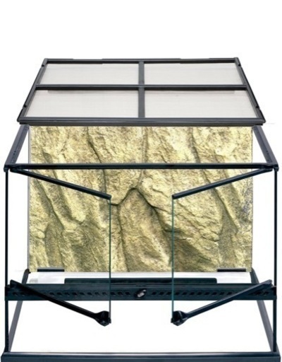 中古GEX EXOTERRA  グラステラリウム 6045 PT2610  両開きフロントドア 爬虫類飼育ケージ  W61.5×D46.5×H48cm