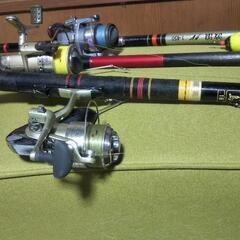 【お取引者さま決まりました】釣り竿、リールのセット Daiwa、シマノ他の画像