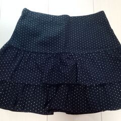 【美品】メゾピアノのドットスカート　140の画像