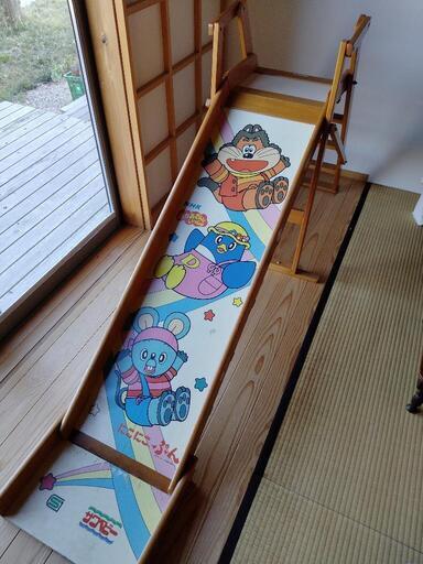 ニコニコぷん☆木製滑り台