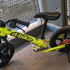ディーバイクキックス AL ネオンイエロー アイデス D-Bike KIX AL（ヘルメットS付・キズ無し）の画像