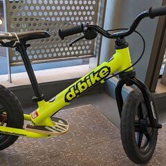 ディーバイクキックス AL ネオンイエロー アイデス D-Bike KIX AL（ヘルメットS付・キズ無し）の画像