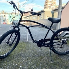 値下げ　Rainbow ビーチクルーザー 自転車　7段ギア　付属品多数 値下げ Rainbow ビーチクルーザー 自転車 7段ギア 付属品多数 楽天市場