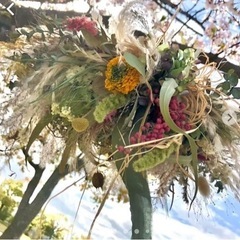 リース花材いろいろの画像