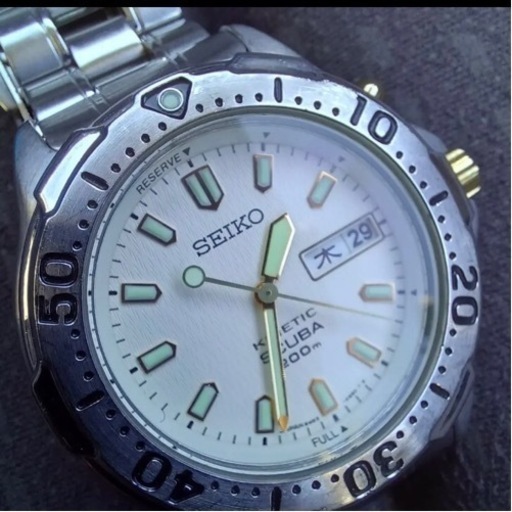SEIKO  セイコー  SCUBA200m  キネティック ダイバーズ