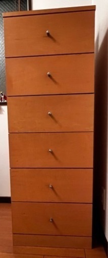 無印良品　6段チェスト、タンス