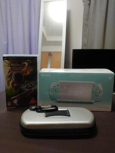 【美品】PSP（PSP-2000MG） MINT GREEN + ソフト付き