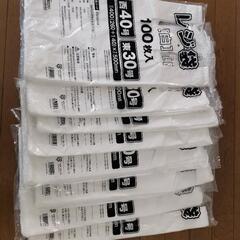 レジ袋『白』100枚入x9袋の画像