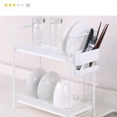 ニトリ食器用水切りかご2階スリムコンパクトの画像